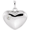 14K White Gold 1/10 CTW Diamond Heart Pendant