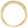 14k Yellow Gold 1/6 CTW Yellow Diamond Stackable Ring, Size 7