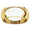 14k Yellow Gold 8mm Half Round Edge Band, Size 5.5
