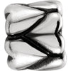 Kera Heart Accented Bead in Sterling Silver