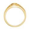 14k Yellow Gold Heart Ring, Size 7