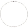 Sterling Silver 4.5mm Heart Link 18" Chain