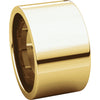 18k Yellow Gold 12mm Flat Comfort Fit Band, Size 5