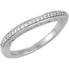 Stackable Anniversary Band Mounting in 14K White Gold (Size 6)
