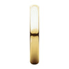 14k Yellow Gold 4mm Half Round Light Band, Size 5.5