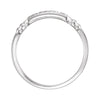14k White Gold What Would Jesus Do Ring, Size 5