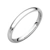 02.00 mm Light Comfort-Fit Wedding Band Ring in Platinum ( Size 5.5 )