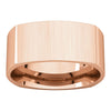 14k Rose Gold 8mm Square Comfort Fit Band, Size 11