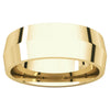 14k Yellow Gold 7mm Knife Edge Comfort Fit Band , Size 8