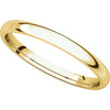 14k Yellow Gold 2mm Light Comfort Fit Band, Size 6