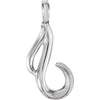 Metal Fashion Pendant in 14k White Gold