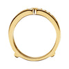 14k Yellow Gold 1/4 CTW Diamond Ring Guard, Size 7