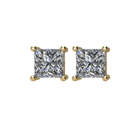 14k Yellow Gold 1/2 CTW Diamond Earrings