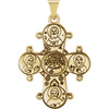 14k Yellow Gold Dagmar Cross Pendant with Packaging