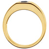 14k Yellow Gold Sapphire Men's Ring, Size 7