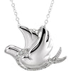 Sterling Silver Cubic Zirconia Infinite Spirit 18-inch Necklace