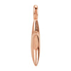 14k Rose Gold 11.5x9.75mm Puffed Star Charm with Jump Ring