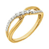 14k Yellow & White Gold 1/5 ctw. Diamond Ring, Size 7