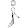 Sterling Silver 12x6.6mm Kera Crystal Stiletto Charm