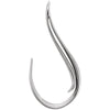 14k White Gold Freeform Pendant