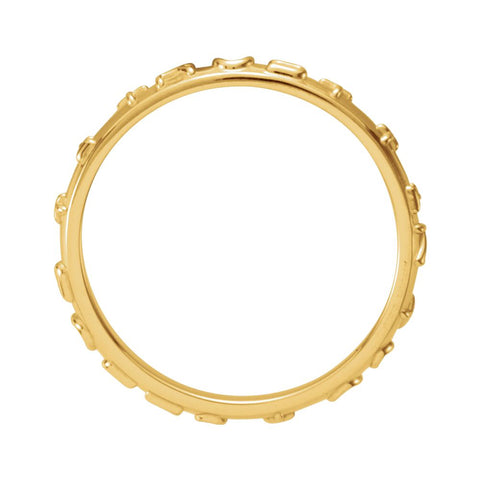 10k Yellow Gold Prayer Ring, Size 12