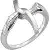 Religious Cross Ring in Sterling Silver ( Size 6 )