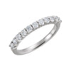 1/2 CTTW Anniversary Band in 14k White Gold ( Size 6 )