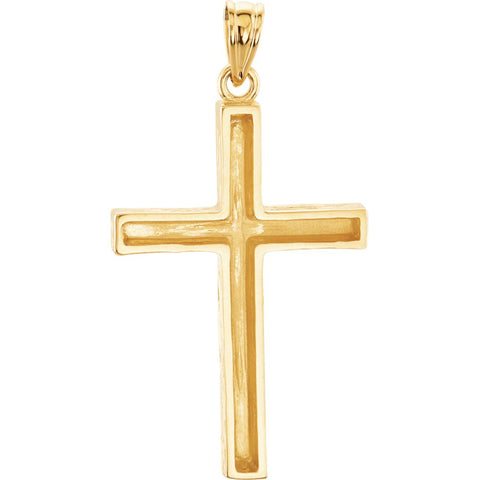 14k Yellow Gold Cross Pendant