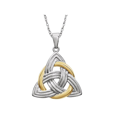 14K Two-Tone Celtic Pendant