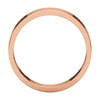 14k Rose Gold 5mm Flat Band, Size 10