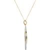 Sterling Silver & 14k Yellow Gold 1/6 CTW Diamond 18" Necklace