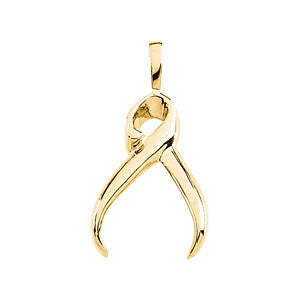 14k Yellow Gold Freeform Pendant