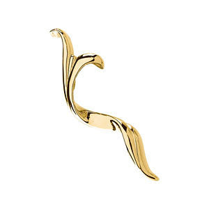14k Yellow Gold Vertical Twist Pendant Enhancer