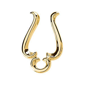 14k Yellow Gold Pendant Enhancer