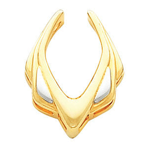 14K Yellow & White Pendant Enhancer