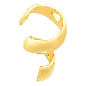 14k White Gold Spiral Pendant Enhancer