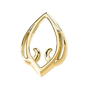 14k Yellow Gold Pendant Enhancer