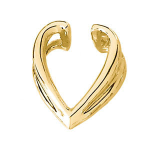 14k White Gold Pendant Enhancer