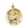 18.25 mm St. Thomas Medal in 14K Yellow Gold