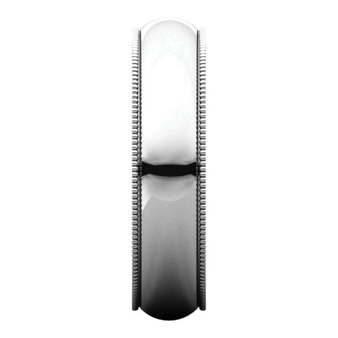 Platinum 5mm Milgrain Band, Size 11