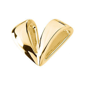 14k Yellow Gold 23x29mm Fashion Chain Slide
