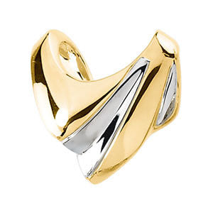 14k White Gold Fashion Chain Slide