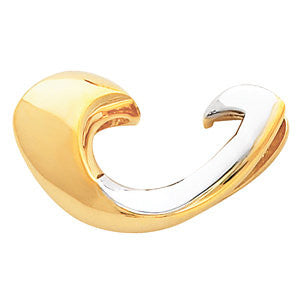14K Yellow & White Fashion Chain Slide
