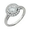 Sterling Silver Cubic Zirconia Ring (Size 6)