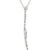Sterling Silver Flower & Butterfly 18" Necklace