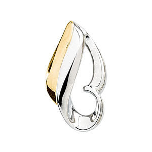 14K White & Yellow Gold Chain Slide