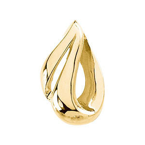 14k White Gold Fashion Chain Slide