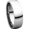 Platinum 6mm Light Comfort Fit Band, Size 7