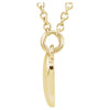 14k Yellow Gold Heart 18" Necklace