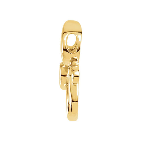14k Yellow Gold Freeform Pendant